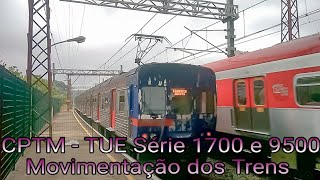 CPTM - TUE Movimentação dos Trens da Série 1700 e 9500 na Estação Pirituba - Linha 7 Rubi