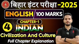 English Class 12 Chapter 1 | Indian Civilization And Culture Line By Line Explanation | Bihar Board