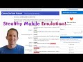 Stealthy Mobile Emulation with CDP (Chrome DevTools Protocol) and Python