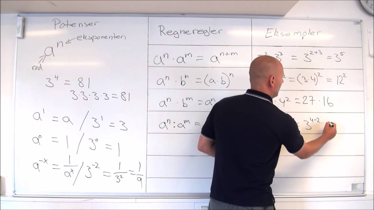 Potenser - Regneregler - Matematik FED - YouTube