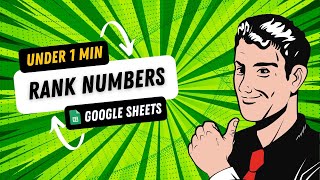 Google Sheets Tutorial - How to Rank Numbers in Google Sheets