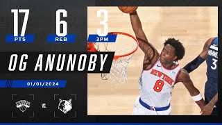 HIGHLIGHTS from OG Anunoby's New York Knicks debut | NBA on ESPN