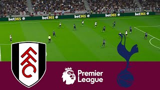 Fulham vs Tottenham Hotspur Premier League 23/24 Full Match - Video Game Simulation PES 2021