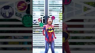 Random Superhero Battle Between Spidergirl and Venom #shorts #alphahero #spiderman