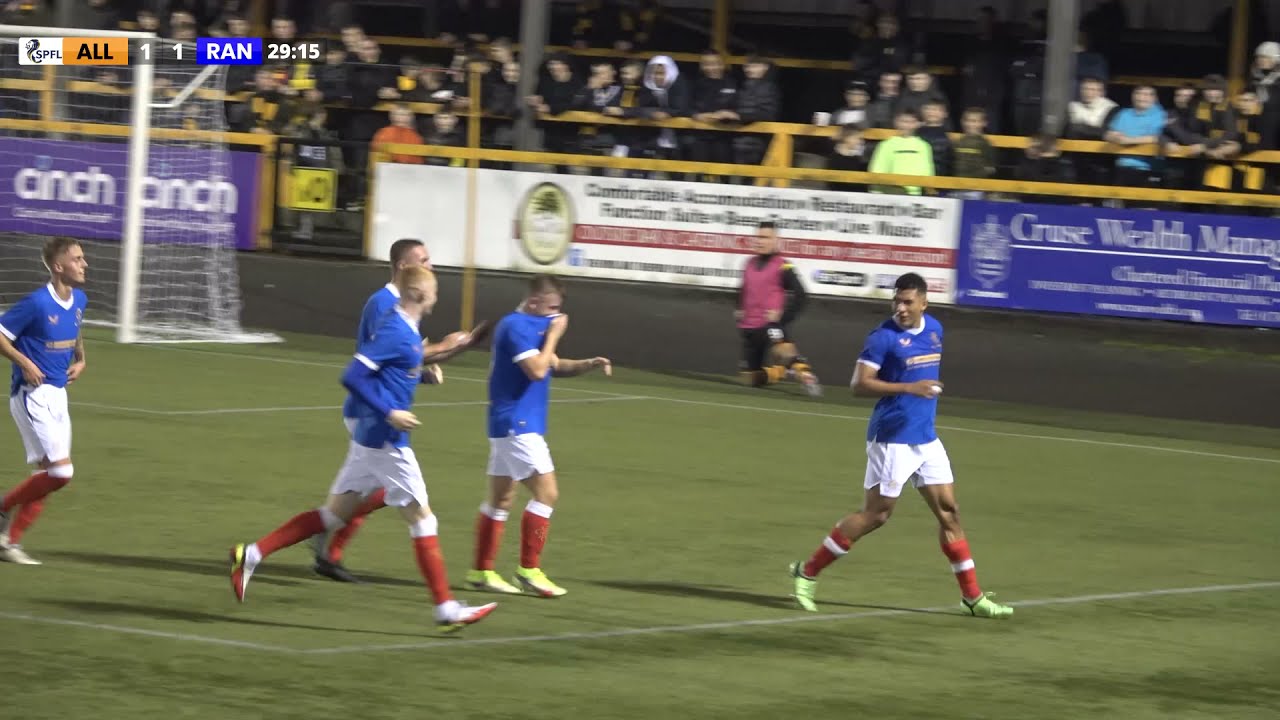 Alloa Vs Rangers B | SPFL Trust Trophy | 27th October 2021 - YouTube