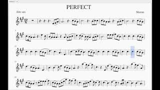 PERFECT alto sax backing track Ed Sheeran