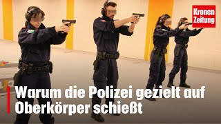 Warum die Polizei gezielt auf Oberkörper schießt | krone.tv NEWS