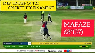 MAFAZE  68*(37) || TMB Under 14 T20 Cricket Tournament 2022