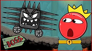 ОГРОМНЫЙ КВАДРАТ с ШИПАМИ В Подземелье напал на Красный Шарик ! Игра про шар red ball 4 от Спуди !
