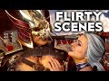 MORTAL KOMBAT 11 AFTERMATH All Sindel & Shao Kahn Flirty Scenes MK11