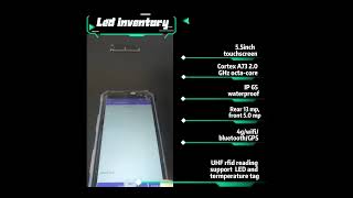 Handheld wireless C6100 Android RFID reader for UHF LED lighting tags