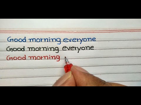 Hand Writing Practice Beautiful Hand Writing Youtube