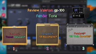 Valeton gp-100 | Fender tone |Tweed Deluxe : 59 Bassman : 65 Twin Reverb@Roomstudio9