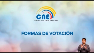 El CNE informa sobre las formas de votación