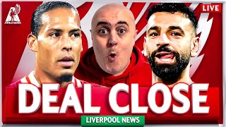 VAN DIJK CONTRACT IN FINAL STAGES?! + CONTRASTING SALAH CLAIMS! Liverpool FC Transfer News