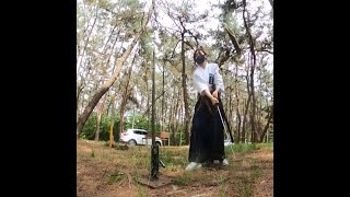 Tameshigiri  katana  sword  Korea IBF Batto-do Federation Iaido training  검리연 진검 베기수련 도검 전통도검 일본도