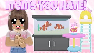 Building With Items You HATE! | Roblox My Hello Kitty Cafe Building Challenge | Riivv3r