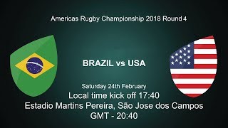 Brazil v USA - 2018 Americas Rugby Championship - Full Match