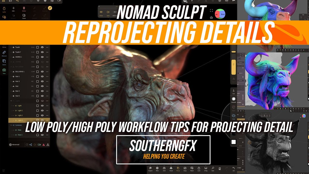 Nomad Sculpt Reprojecting Detail Youtube