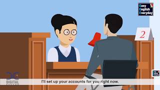 English Conversation Opening a Bank Account | Banking English | Basic English Co