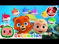 Baby Shark (Rainbow Version) | Learn Colors | CoComelon Animal Time | Animal Nursery Rhymes