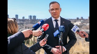 Edmonton | Wypowiedź Prezydenta RP dla polskich mediów