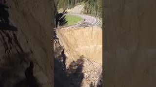 Teton Pass Road Collapses in Wyoming