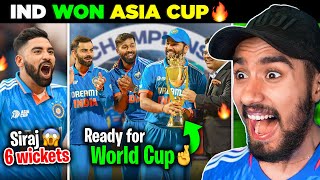 SIRAJ MIAA!😱 Dhaage Khol Die.. 4 WICKETS in 1 over 🔥 | India won Asia Cup ❤️ | IND vs SL