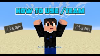 How to Use The /teams Command! Full Guide for Minecraft: Java Edition 1.21.4