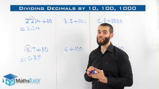 25 Dividing Decimals by 10, 100, 1000