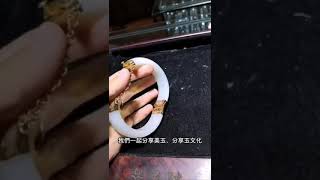 玉鐲的鑲嵌修復  #治玉先生翡翠艺术馆#翡翠#shorts