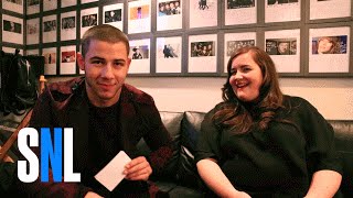 Two-Way Q&A: Nick Jonas and Aidy Bryant