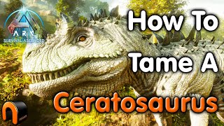 Ark How To Tame A CERATOSAURUS \u0026 Abilities!