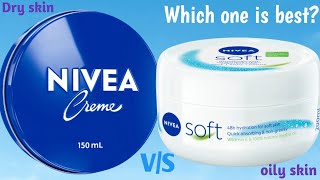 Nivea soft moisturizer cream v/s Nivea cream which one is best for winter season.Best moisturizer.