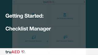 TruAED - Checklist Manager