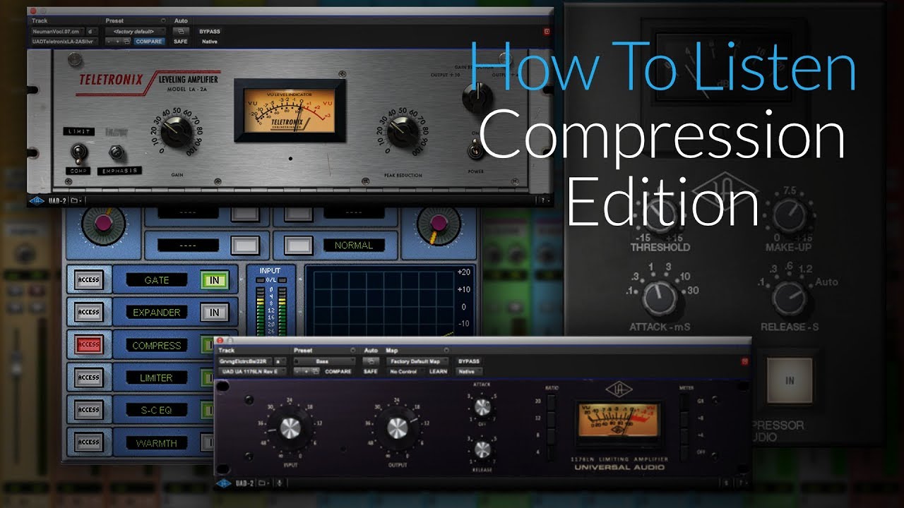 (Audio Compression) A Compressor How To Listen Ed. | What Settings Do ...