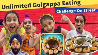 Unlimited Golgappa Eating Challenge On Street | Ramneek Singh 1313 | RS 1313 VLOGS