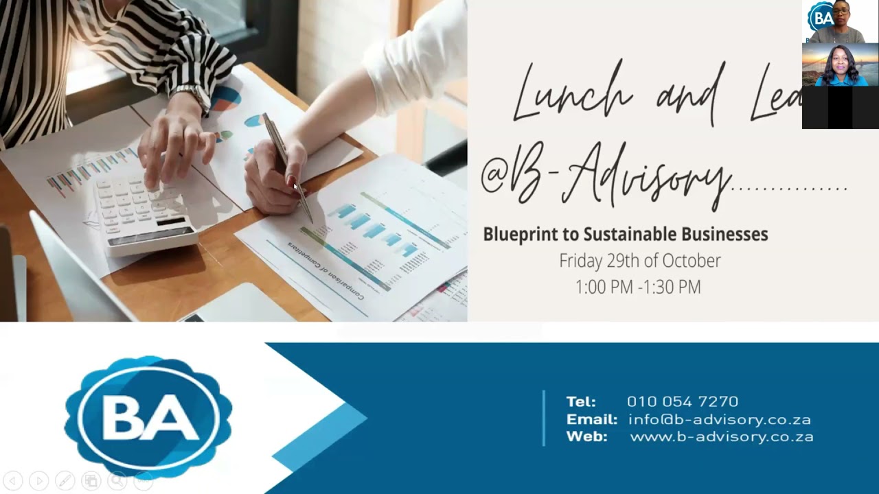 Lunch And Learn @ B. Advisory - Blueprint To Sustainable Businesses ...