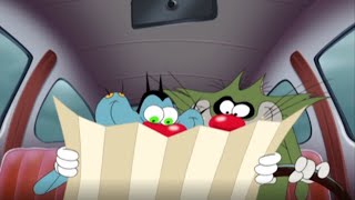 हिंदी Oggy and the Cockroaches ☠️🚗 LOST ON THE ROAD 🚗☠️ Hindi Cartoons for Kids
