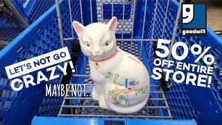 Let's Not Go Crazy - 50% off Goodwill Thrift Store - Shop Along With Me