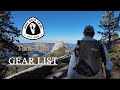 John Muir Trail Thru-Hike Gear List for Hammock Camping