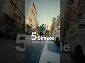 5 Simple Transitions💫 #tutorial #transitions #incamera #editing #filmmaking