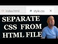 HOW TO MOVE CODE FROM HTML TO CSS FILE IN VISUAL STUDIO CODE