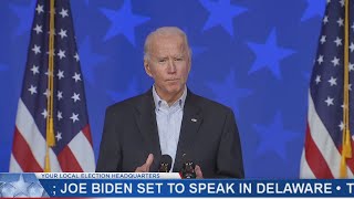 Joe Biden speaks in Delaware, Trump supporters express confidence in Arizona