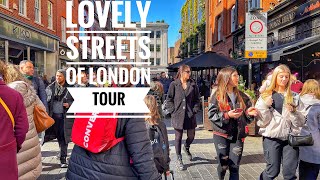LONDON WALK / VISITING MOST FAMOUS STREETS IN CENTRAL LONDON / WESTEND OF LONDON WALKING TOUR