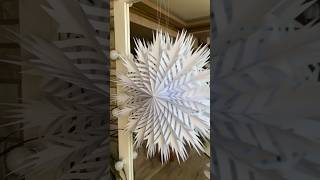 how to make large snowflakes #relaxing #shortfeed #shorts #shortvideo #christmas