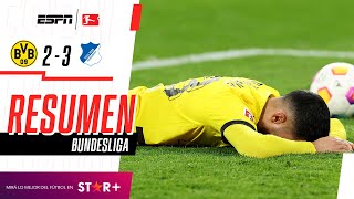 ¡DURA DERROTA EN CASA DEL NEGRIAMARILLO EN LA BUNDESLIGA! | B. Dortmund 2-3 Hoffenheim | RESUMEN