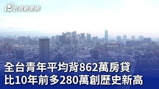 全台青年平均背862萬房貸 比10年前多280萬創歷史新高｜20240328 公視晚間新聞