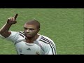 w.e.pes 2007 playstation 2 real madrid vs barcelona amistoso full match