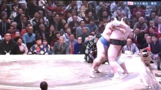 2017大相撲初場所千秋楽　照ノ富士vs.琴奨菊　情けない成績（4勝10敗）同士大関対決　琴奨菊、来場所で大関戻れるか・・・